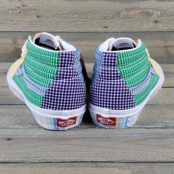 Vans SK8-MID Pride Multi/True White Shoes Sneakers - Picture 5 of 10